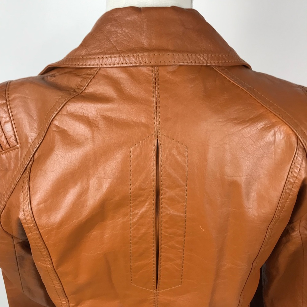The Tannery Vintage Fleece Lined Leather Jacket - Picture 4 of 8